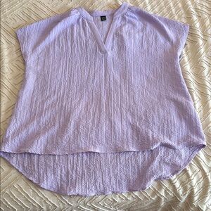 Shein Lavender V-Neck Women's Top